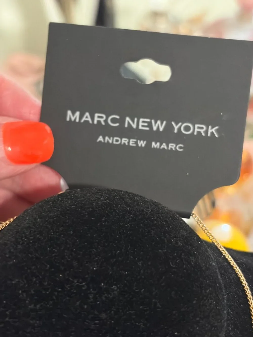 MARC NEW YORK BY ANDREW MARC GOLD CHAIN WITH PENDANT